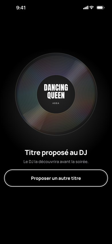 Le titre est proposé au DJ, qui le découvrira avant la soirée
